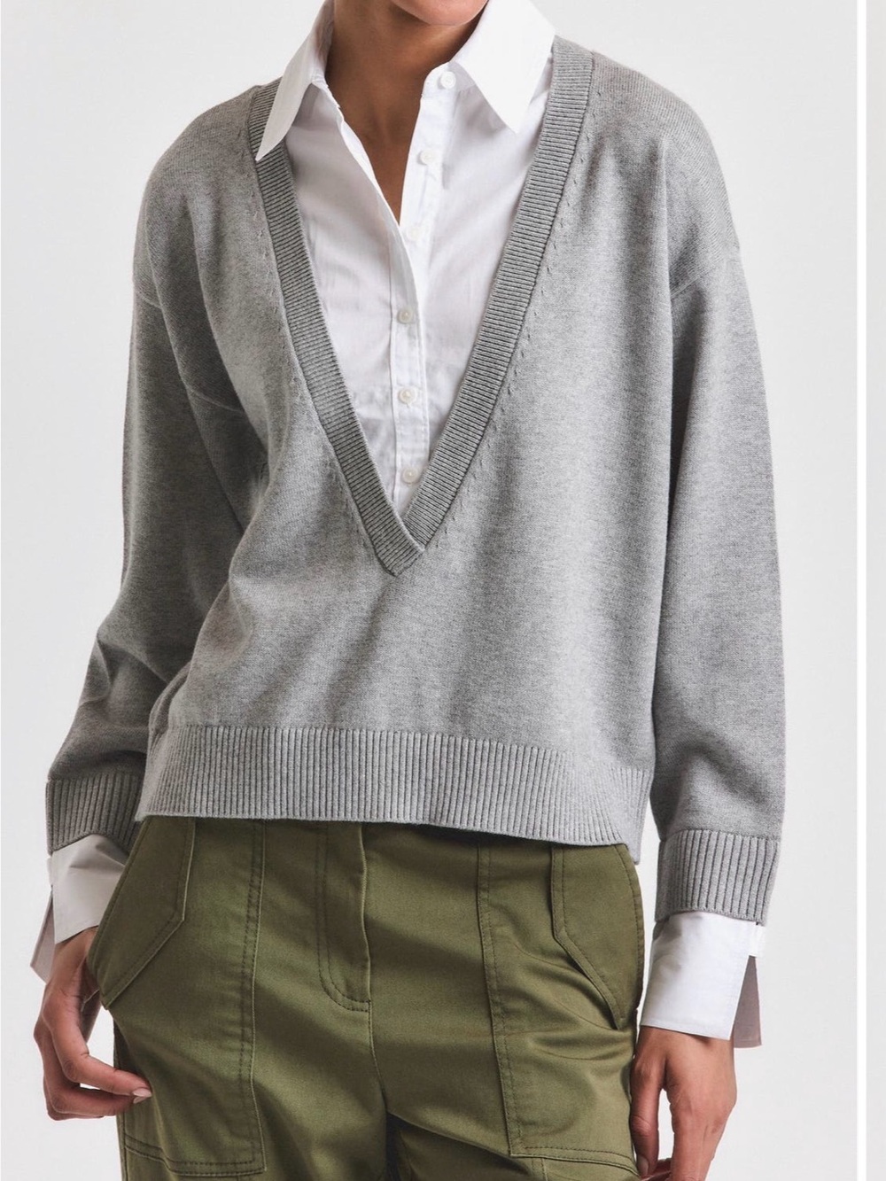 Like new Derek Lam Deep V-Neck designer Pullover
